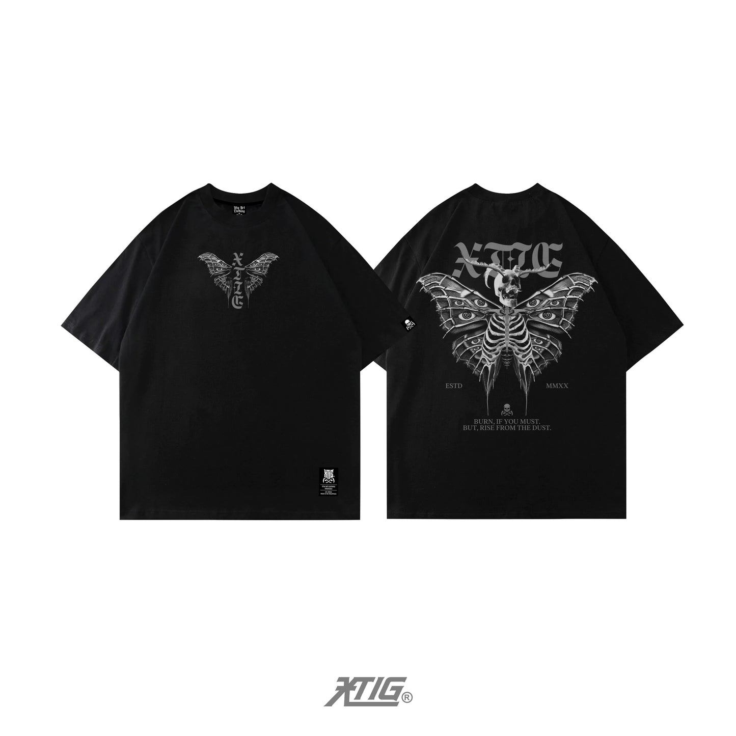 XTIG® ORIGINALS - "SKULLMOTH" - Unisex | Men | Women (OVERSIZED)
