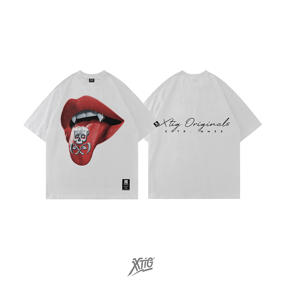 XTIG® ORIGINALS - "TONGUE" (COLOR WHITE) - Unisex | Men | Women (OVERSIZED)