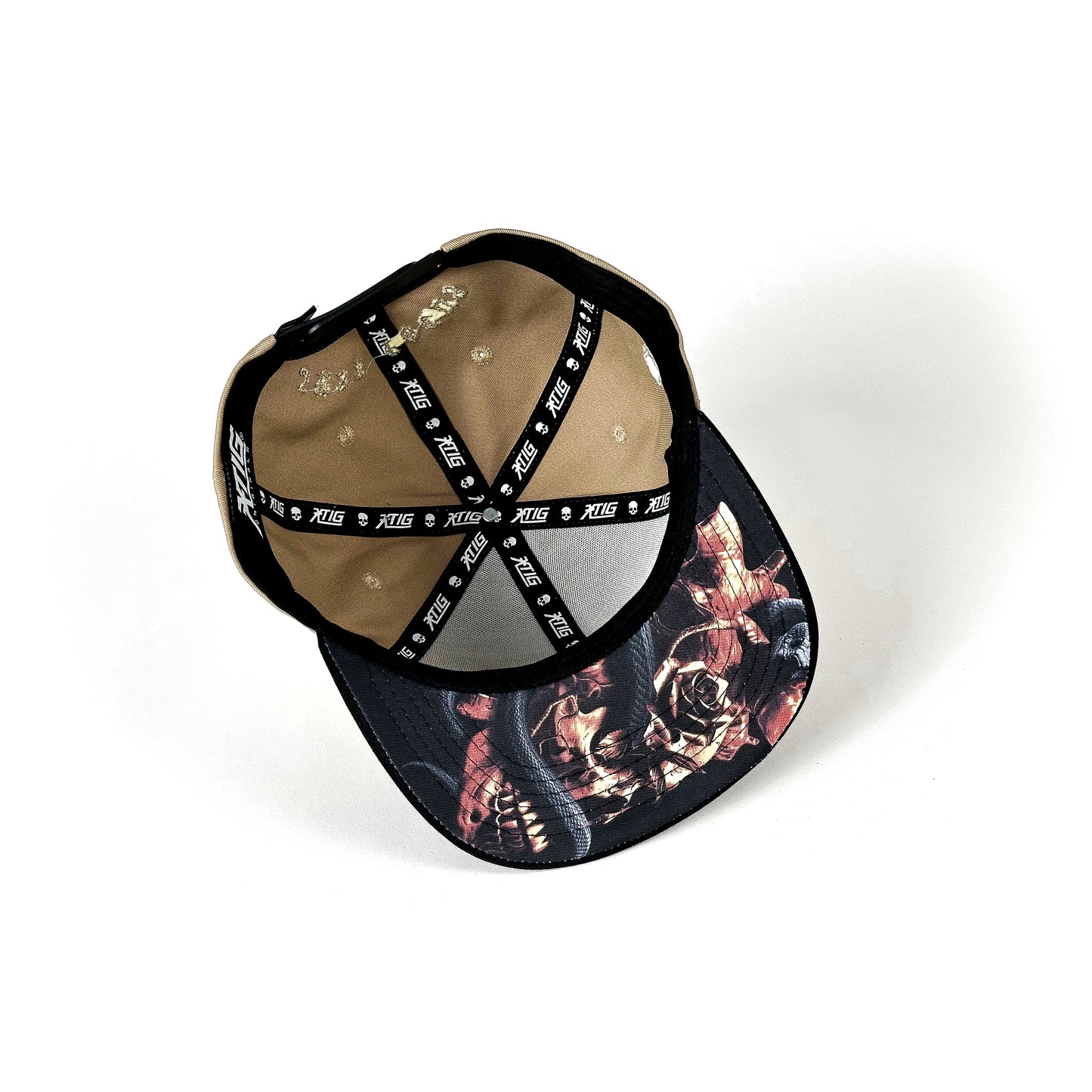 XTIG® ORIGINALS - "GRAVEMARK" (KHAKI/BLACK) SNAPBACK CAP