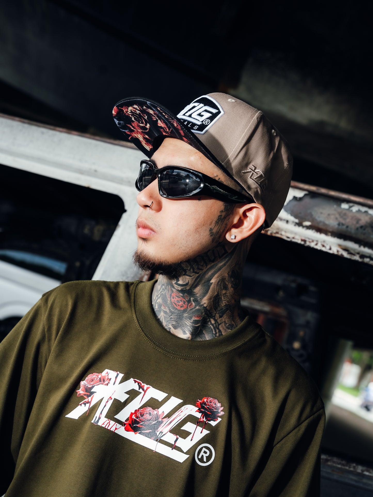 XTIG® ORIGINALS - "GRAVEMARK" (KHAKI/BLACK) SNAPBACK CAP