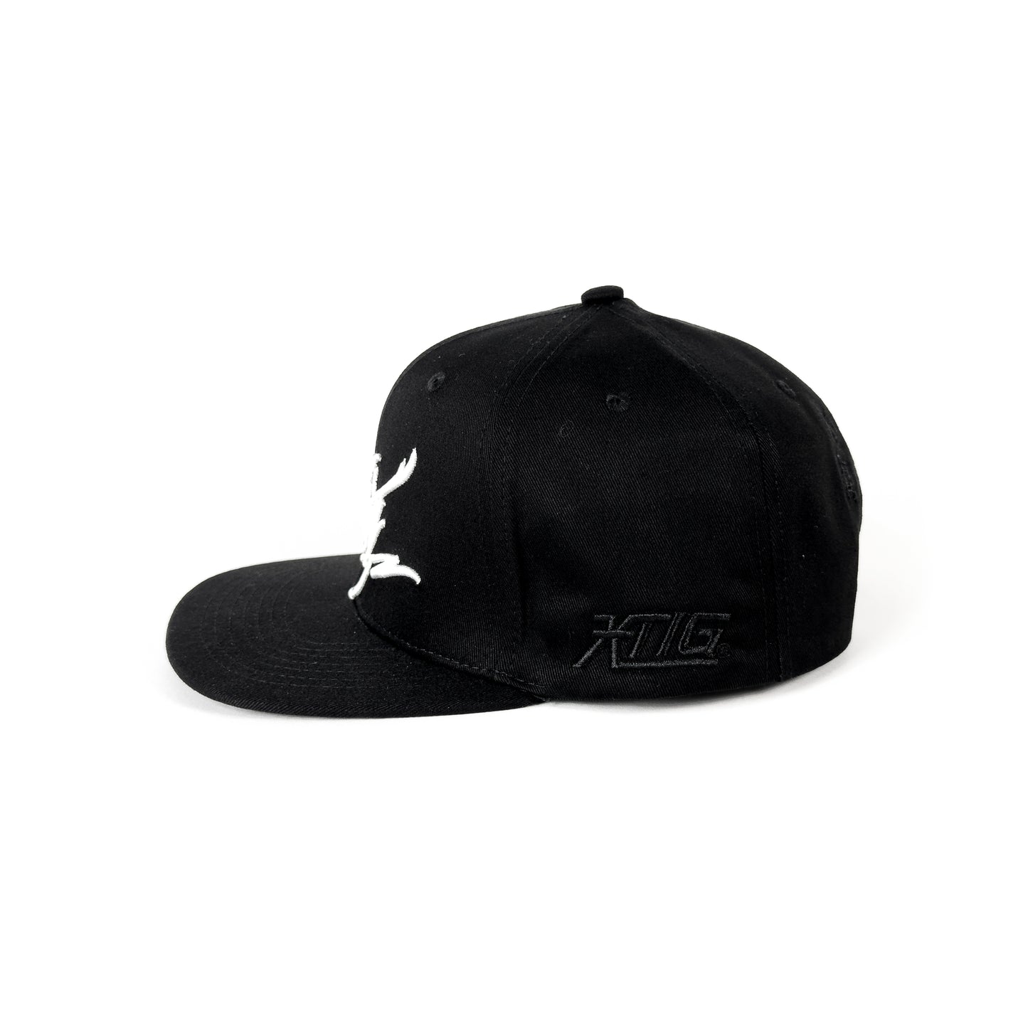 XTIG® ORIGINALS - "THORNSCRIPT" (BLACK/BLACK) SNAPBACK CAP