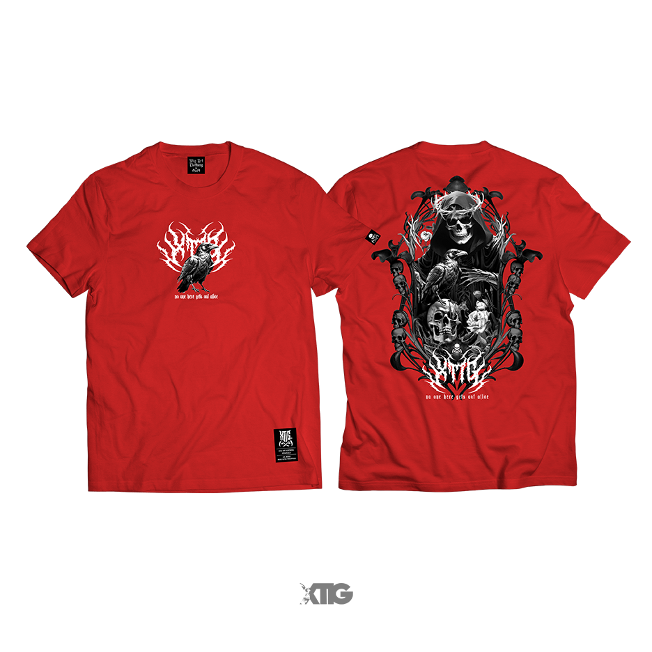 XTIG® ORIGINALS - "ALIVE" - COLOR RED - Unisex | Men | Women (OVERSIZED)