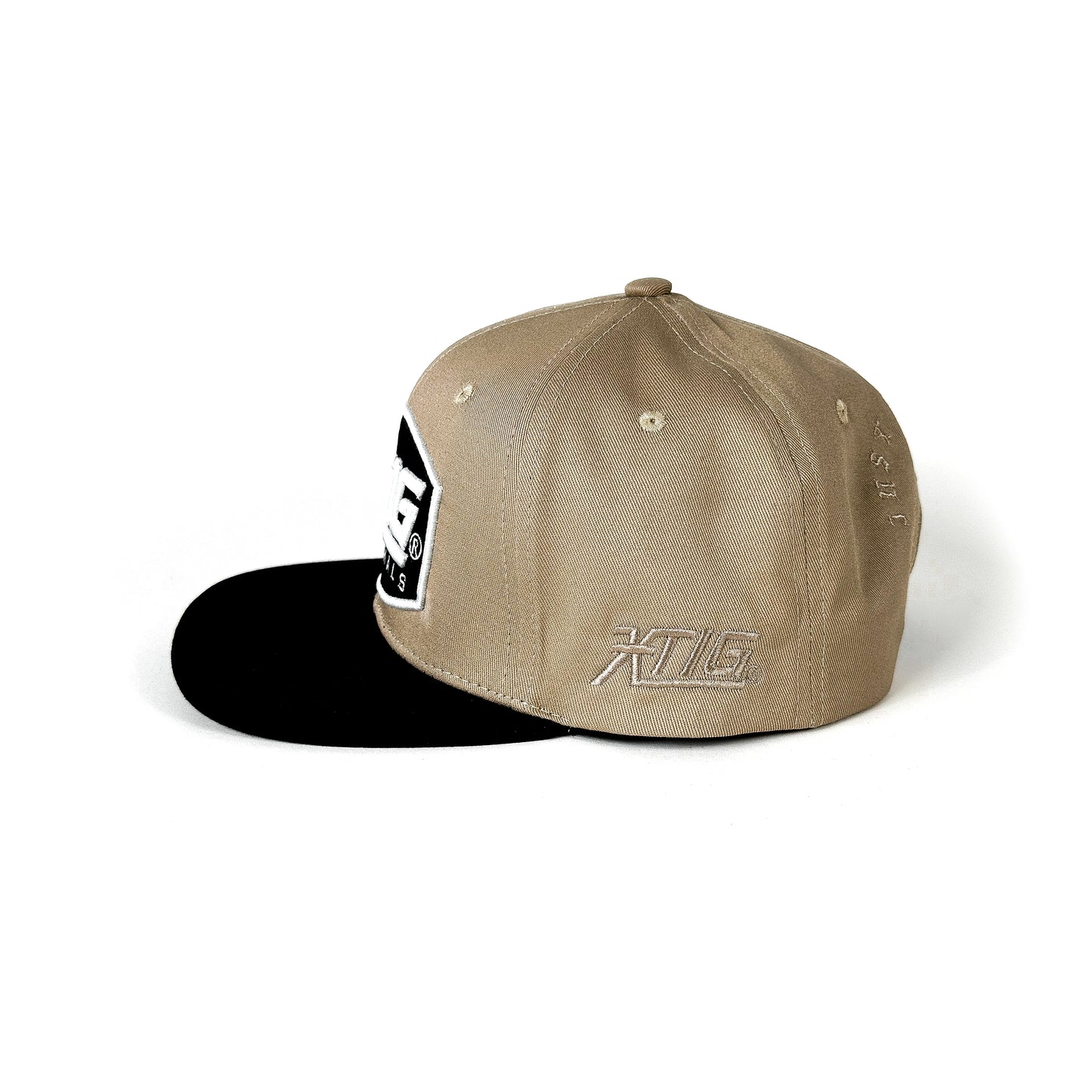XTIG® ORIGINALS - "GRAVEMARK" (KHAKI/BLACK) SNAPBACK CAP