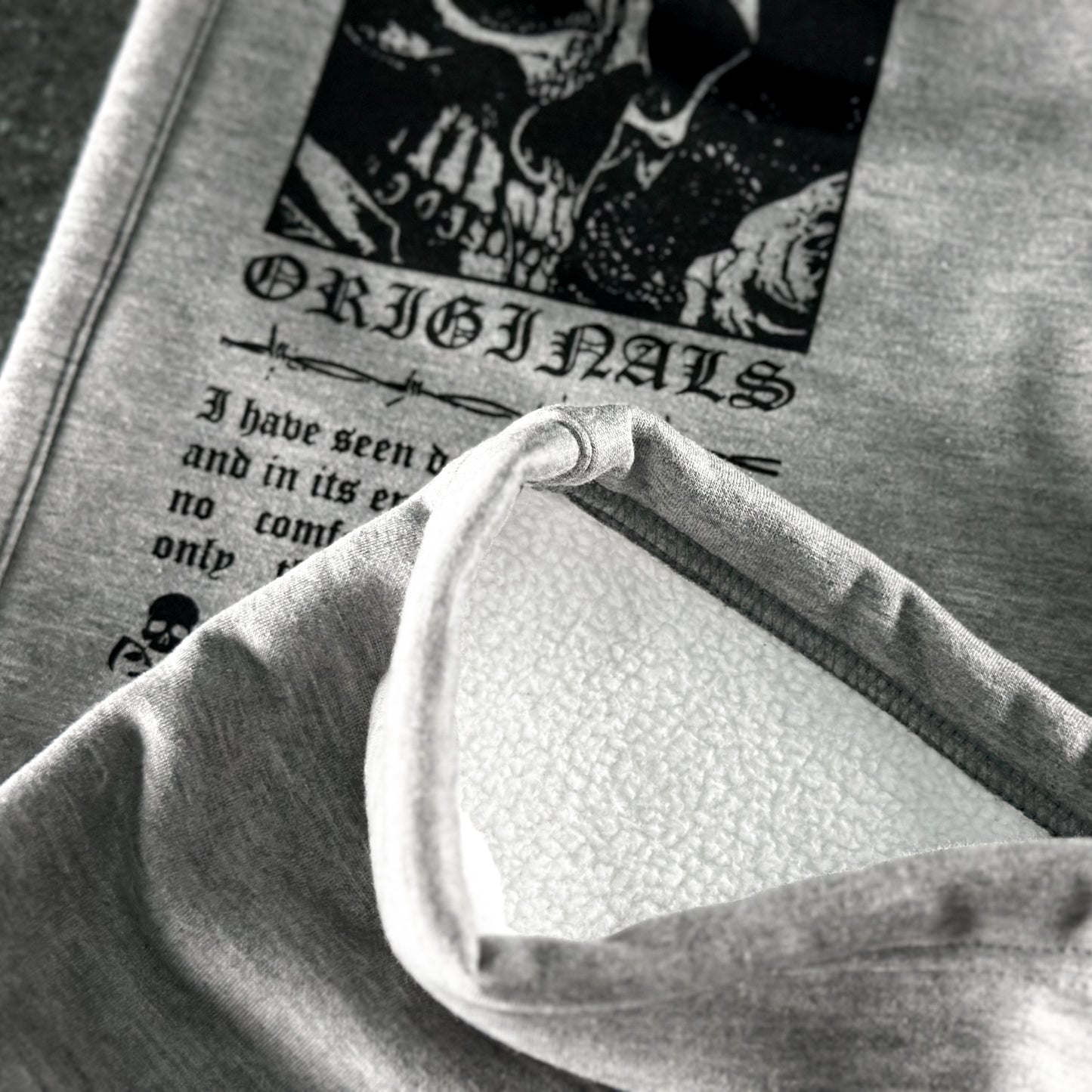 XTIG ORIGINALS - "SKULLFEAR | WIDE SWEATPANTS" - COLOR ASH GRAY | Unisex | Men | Women