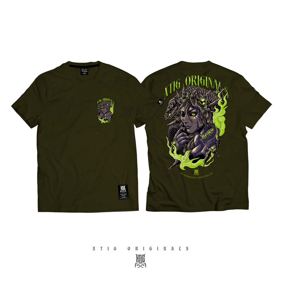 XTIG® ORIGINALS - "SNAKE WOMAN" - COLOR FATIGUE - Unisex | Men | Women (OVERSIZED)