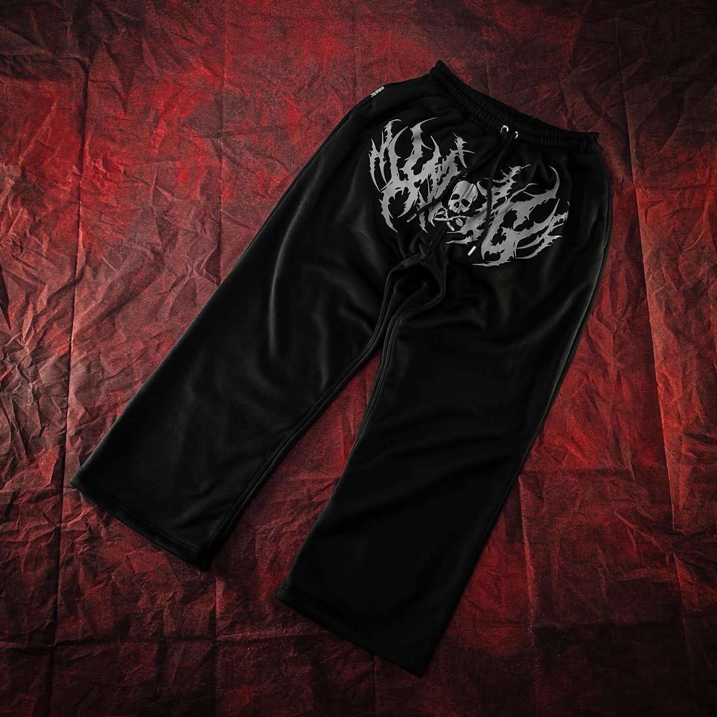 XTIG ORIGINALS - "WRATH | WIDE SWEATPANTS" - COLOR BLACK | Unisex | Men | Women