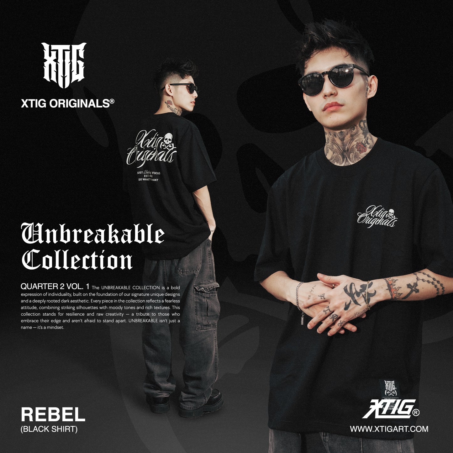 XTIG® ORIGINALS - "REBEL" - Unisex | Men | Women (OVERSIZED)