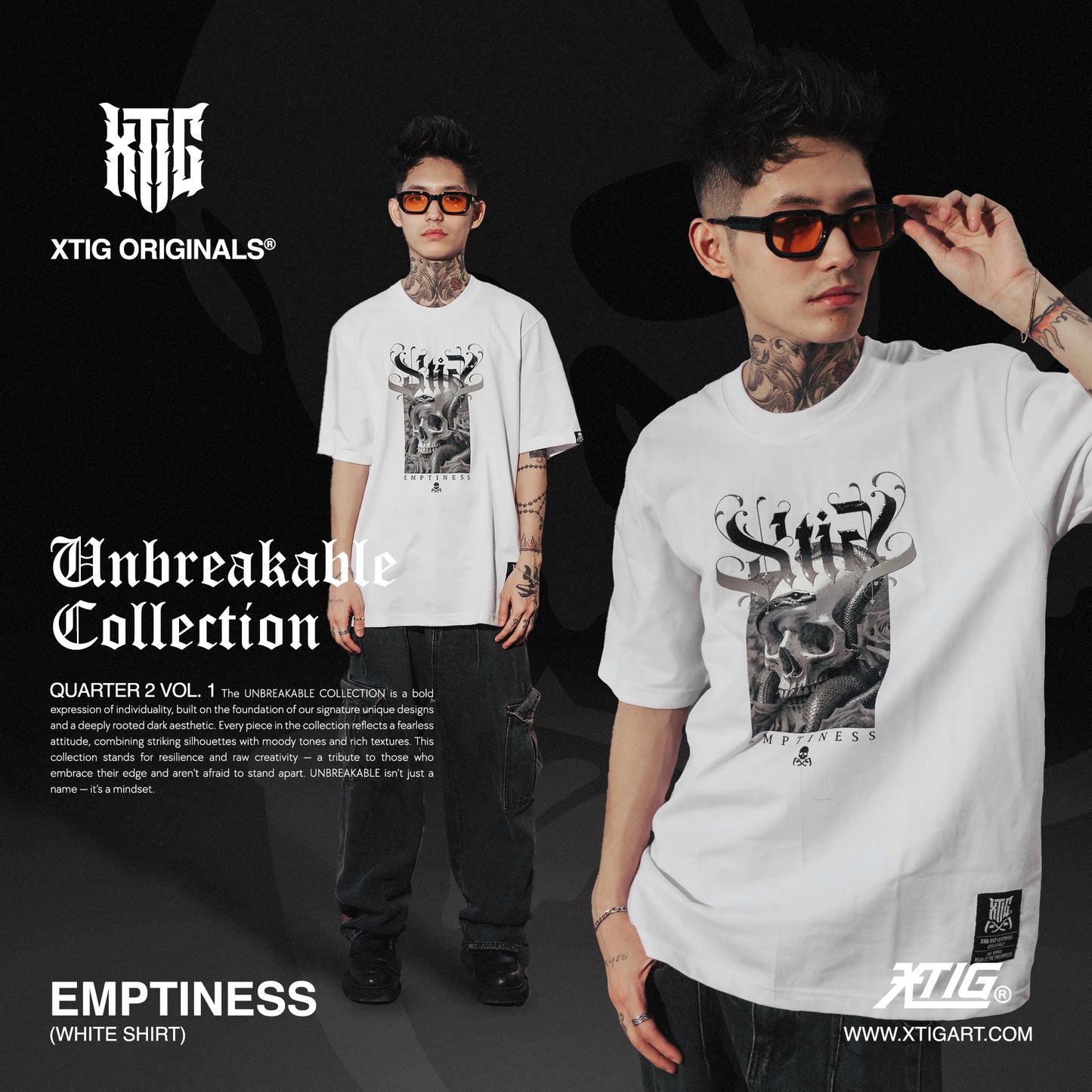 XTIG® ORIGINALS - "EMPTINESS" - Unisex | Men | Women (OVERSIZED)