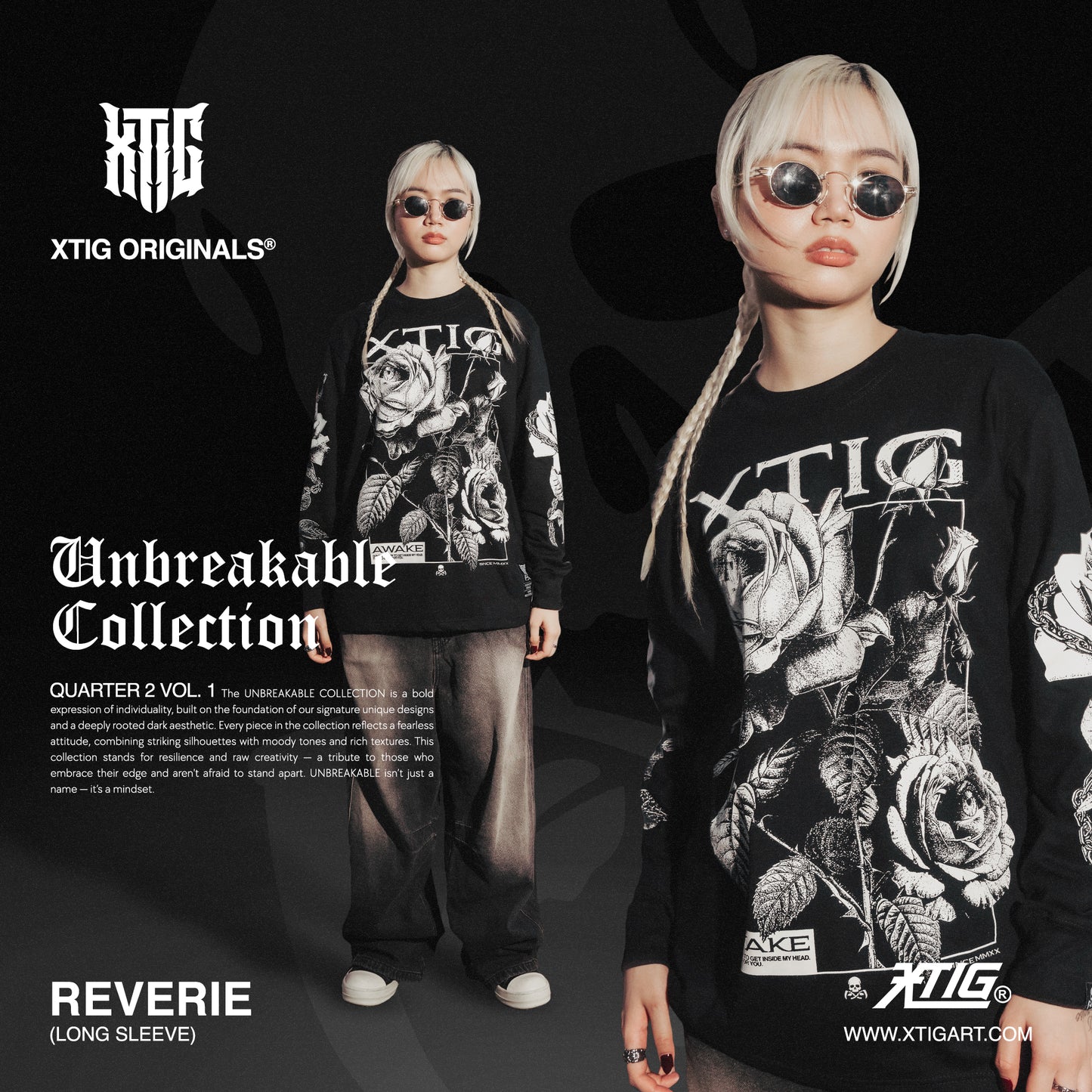 XTIG® ORIGINALS - "REVERIE | LONG SLEEVE"- Unisex | Men | Women