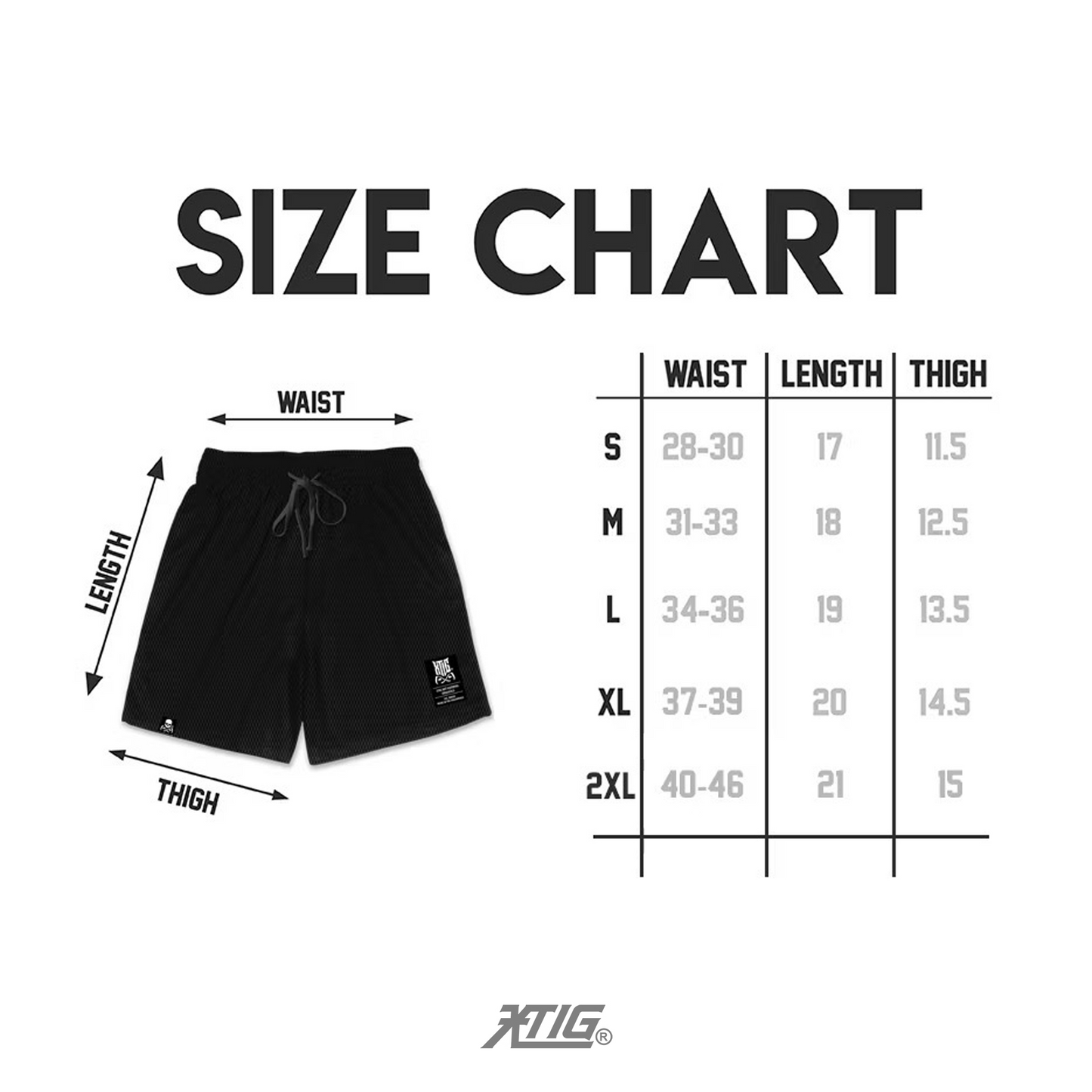 XTIG ORIGINALS - "SKULLFEAR | SWEATSHORT" - COLOR ASH GRAY | Unisex | Men | Women (ABOVE THE KNEE)