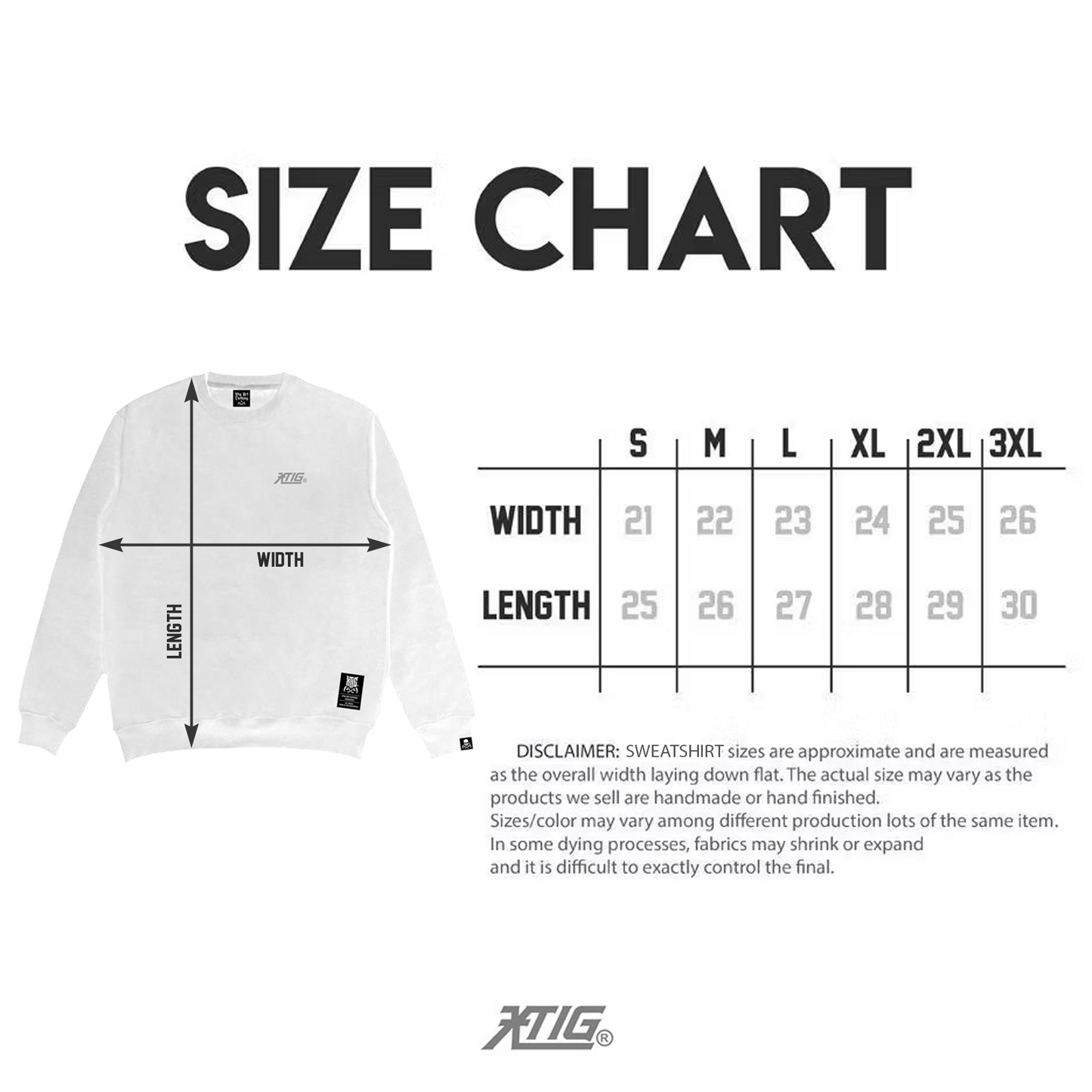 XTIG ORIGINALS - "WRATH | SWEATSHIRT " - COLOR BLACK | Unisex | Men | Women