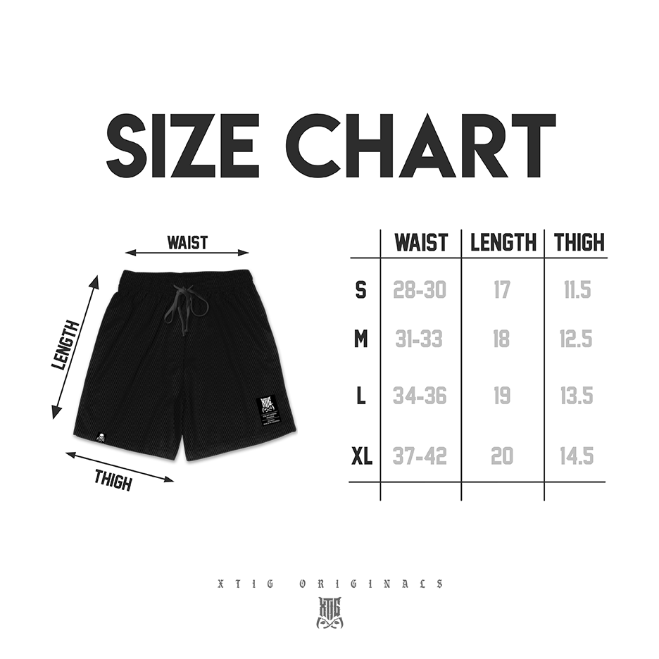 XTIG® ORIGINALS - "PURPLE EMBLEM | MESH SHORT" - Unisex | Men | Women (ABOVE THE KNEE)