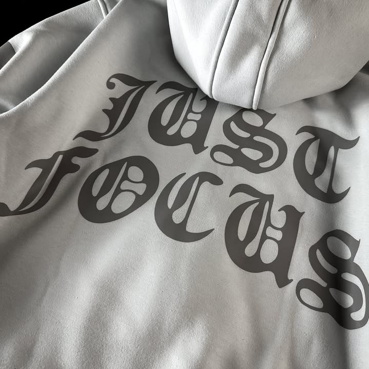 XTIG® ORIGINALS  - "FIXATE | ZIP-UP HOODIE JACKET" (COLOR OFF WHITE) - Unisex | Men | Women