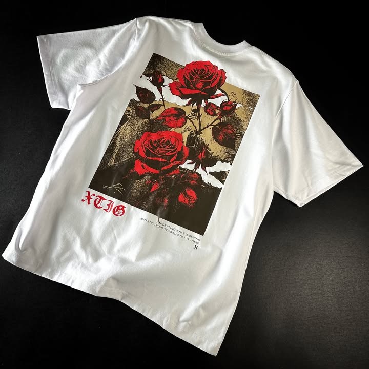 XTIG ORIGINALS  - "BEYOND | TEE" COLOR WHITE | Unisex | Men | Women (OVERSIZED)