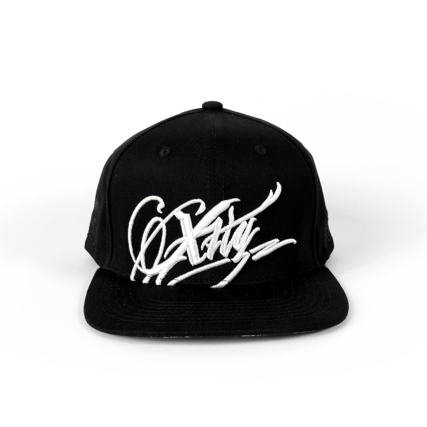 XTIG® ORIGINALS  - "THORNSCRIPT" (BLACK/BLACK) SNAPBACK CAP